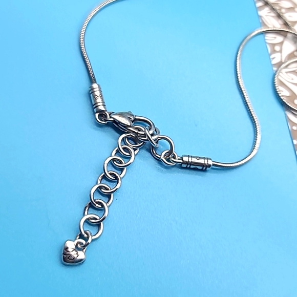 Brighton $78 "FORTUNA" Reversible Pendant w Swarovski Crystal Trim π - Picture 8 of 10